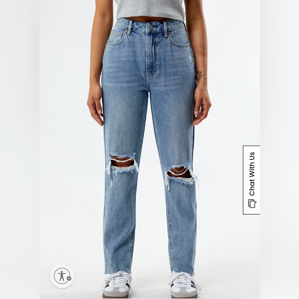 PACSUN HIGH RISE STRAIGHT JEANS